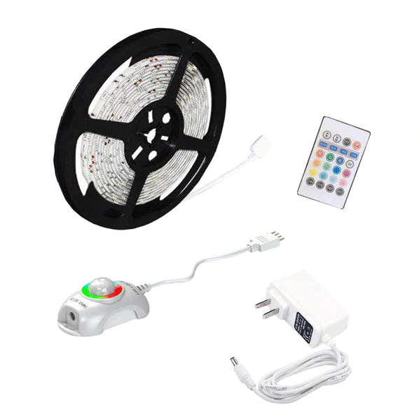 Motion activated under-bed night light