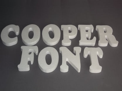 Economy Foam Letters 1" thick, unpainted for signs & concrete casting