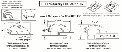 SECURITY Bus Ad 1.75" Snap-Open Frames