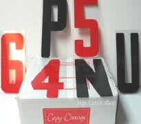 Flex/pvc letter set for Portable Roadside Signs