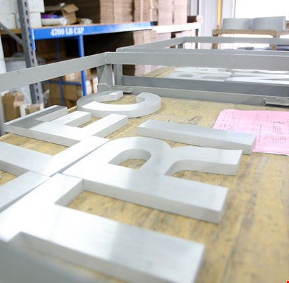 Business Sign Letters in Metal
