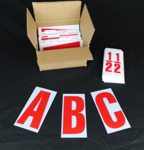 Styrene Letter Set, 6" styrene