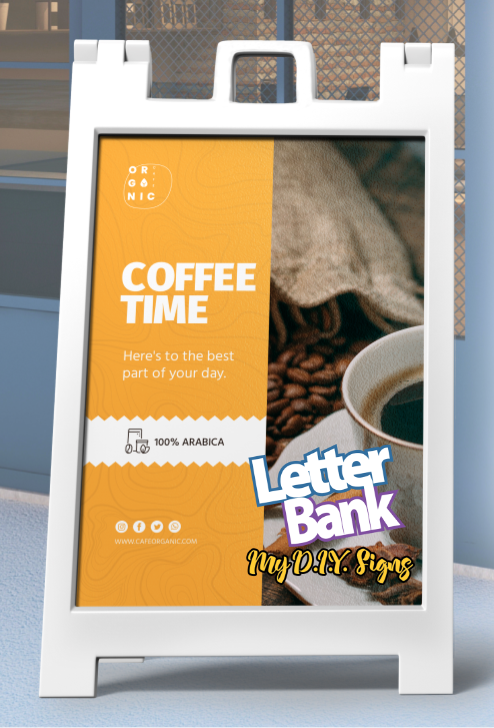 Graphics with Sandwich Sign Board – LetterBank | MyDIYsigns
