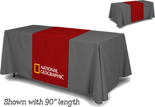 Table runners printed in full color