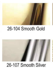 Gold or Chrome "mirror mylar" 10 yard rolls