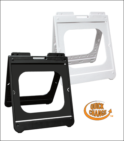 Portable molded sign frames for 24 x 24"  signs