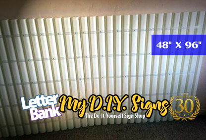 48x96" Replacement Fiberglass v3 Sign Faces for Roadside Signs